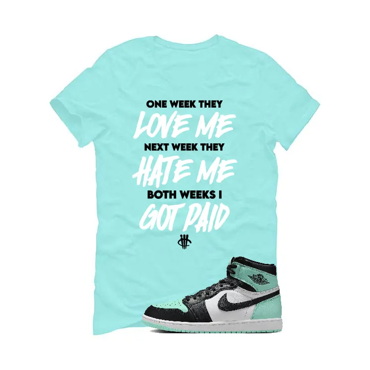 Air Jordan 1 High OG “Green Glow” | illcurrency Mint Green T-Shirt (Paid)