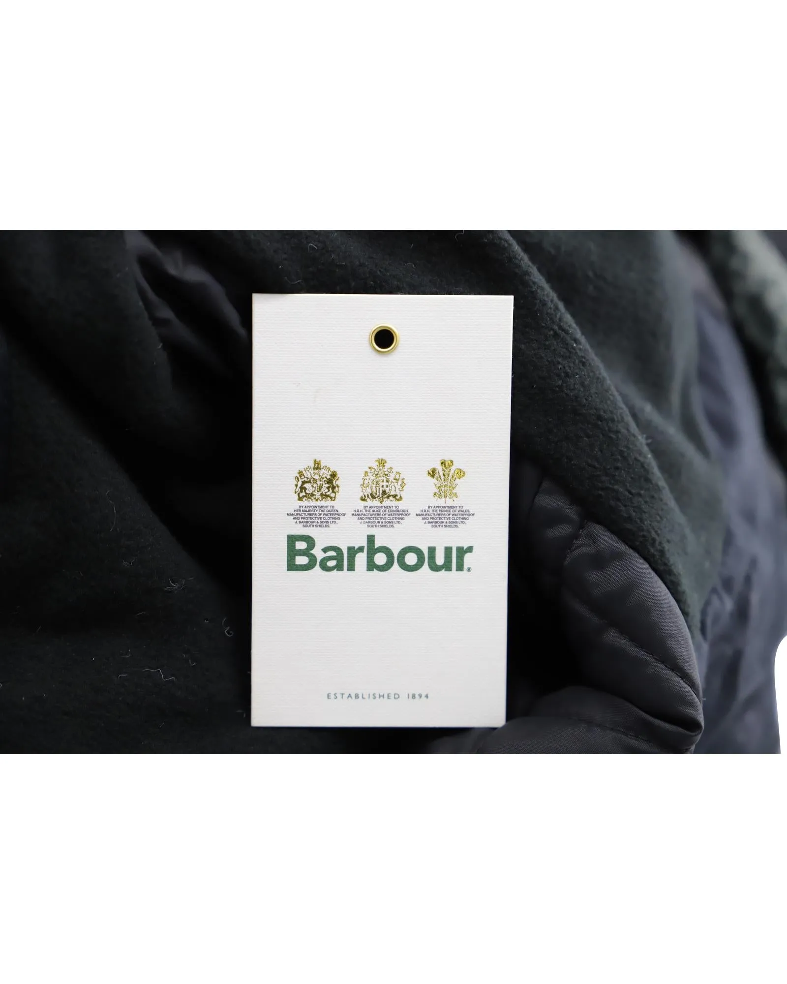 Barbour Fenton Wax Jacket in Black Cotton