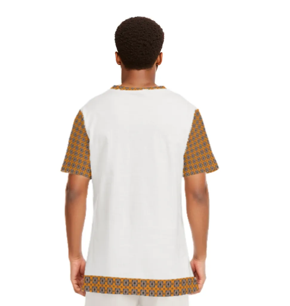 Diamond Sun Men's White O-Neck T-Shirt | 100% Cotton