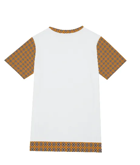 Diamond Sun Men's White O-Neck T-Shirt | 100% Cotton