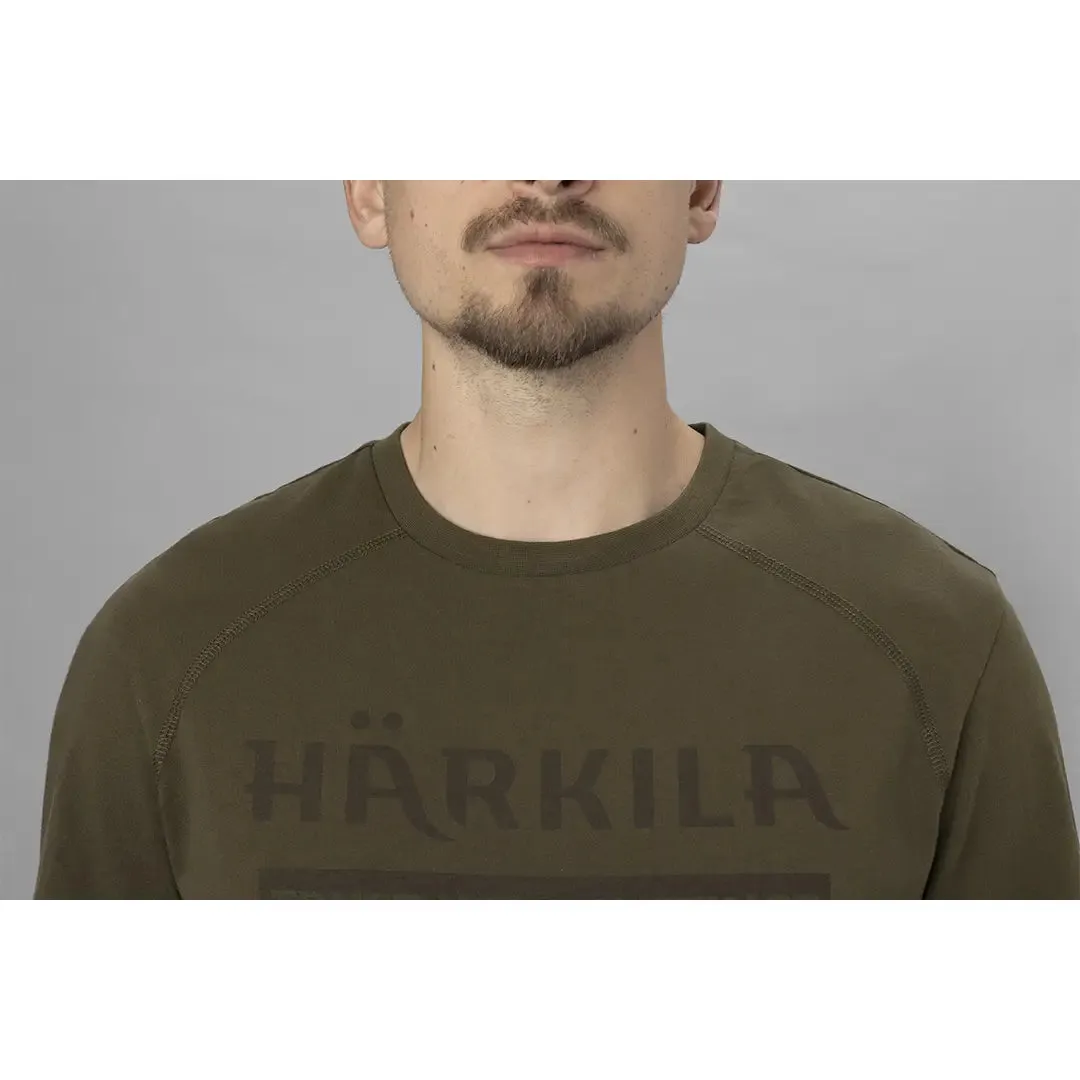 Harkila Logo S/S T-Shirt - Willow Green by Harkila