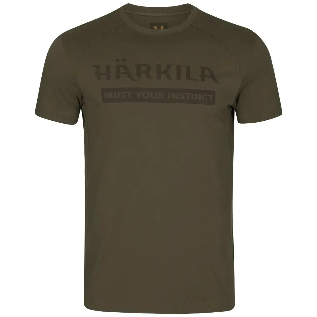 Harkila Logo S/S T-Shirt - Willow Green by Harkila