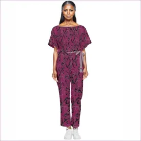 Intricate Batwing Lightweight Jumpsuit