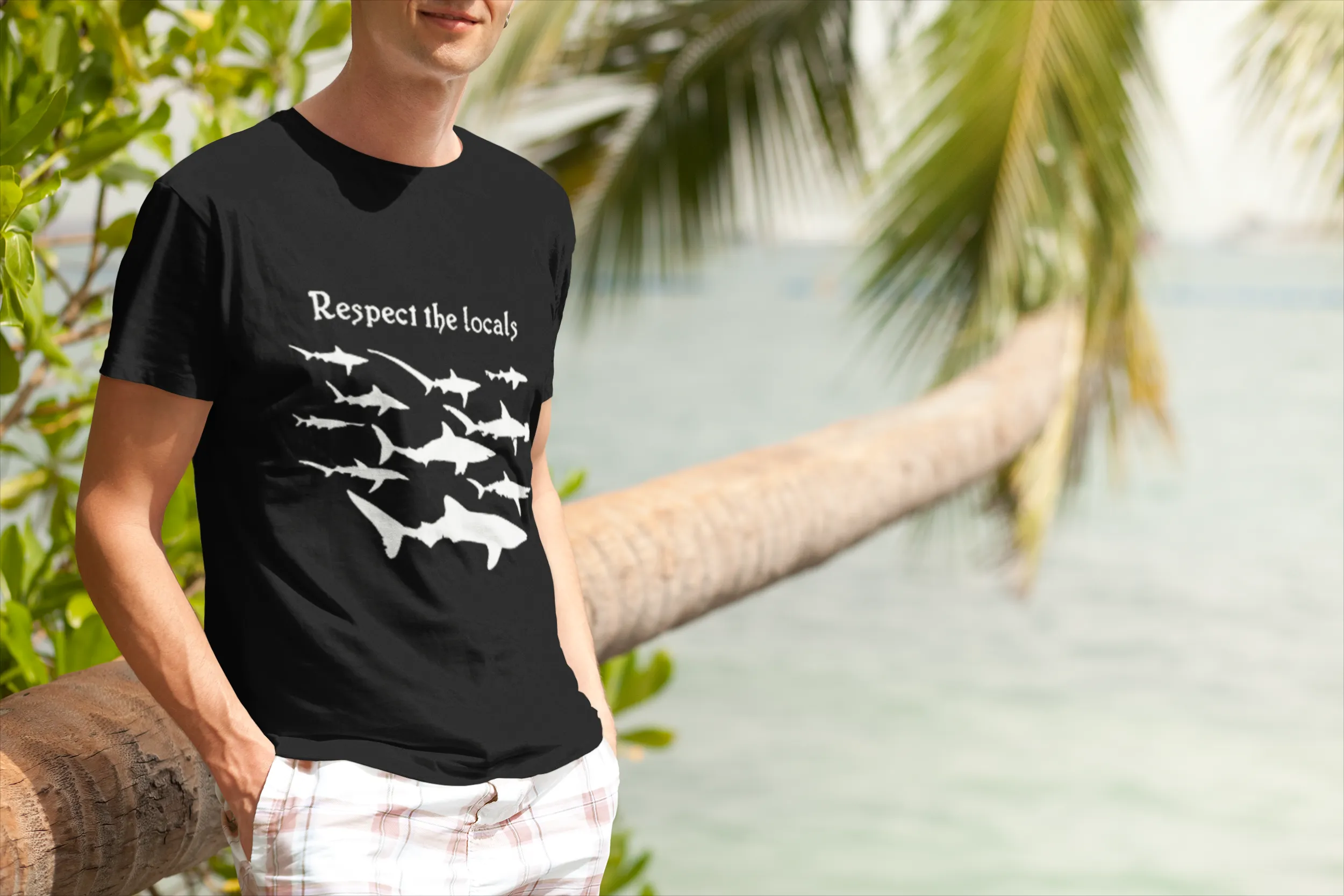 Men T-Shirt : Respect the Locals