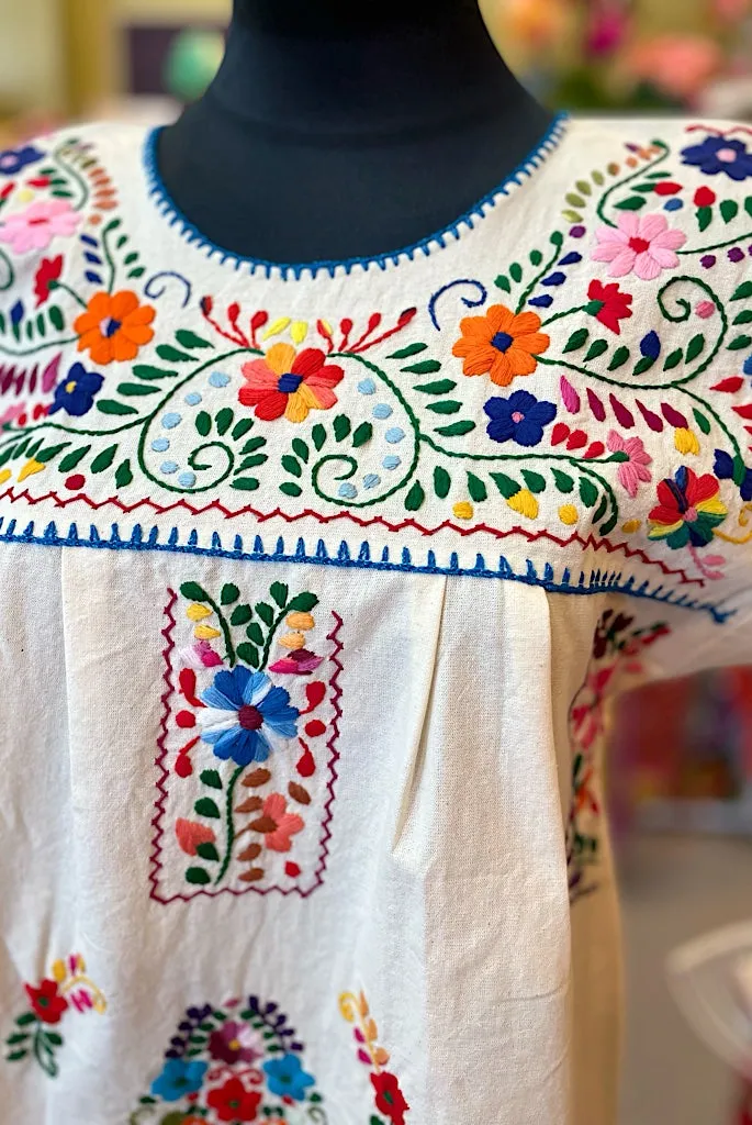 Mexican Bohemian Top - white