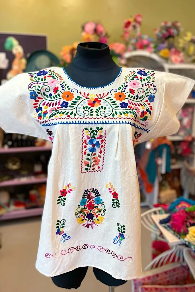 Mexican Bohemian Top - white