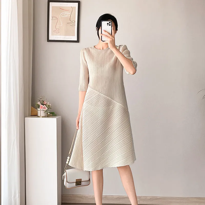 Miyake Pleated Irregular Pleats Dress