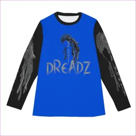 Naughty Dreadz Long Sleeve Blue T-Shirt  | 100% Cotton