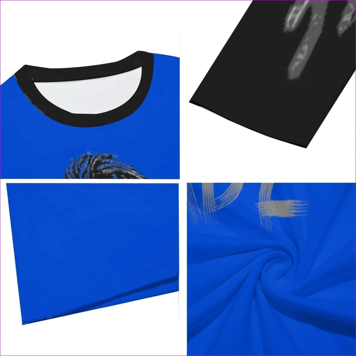 Naughty Dreadz Long Sleeve Blue T-Shirt  | 100% Cotton