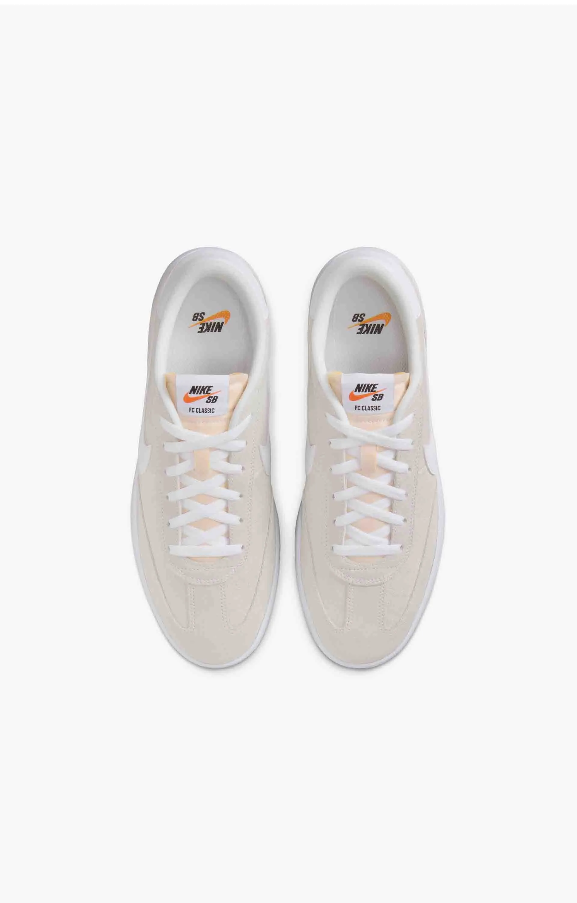 Nike SB FC Classic Skate Shoe, Summit White/Vivid Orange