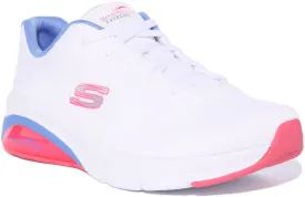 Skechers Classic Vibe In White Pink For Women