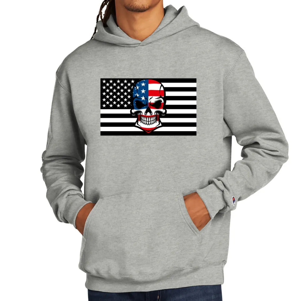 Skull Flag Men's Champion Hoodie - Ships from The US