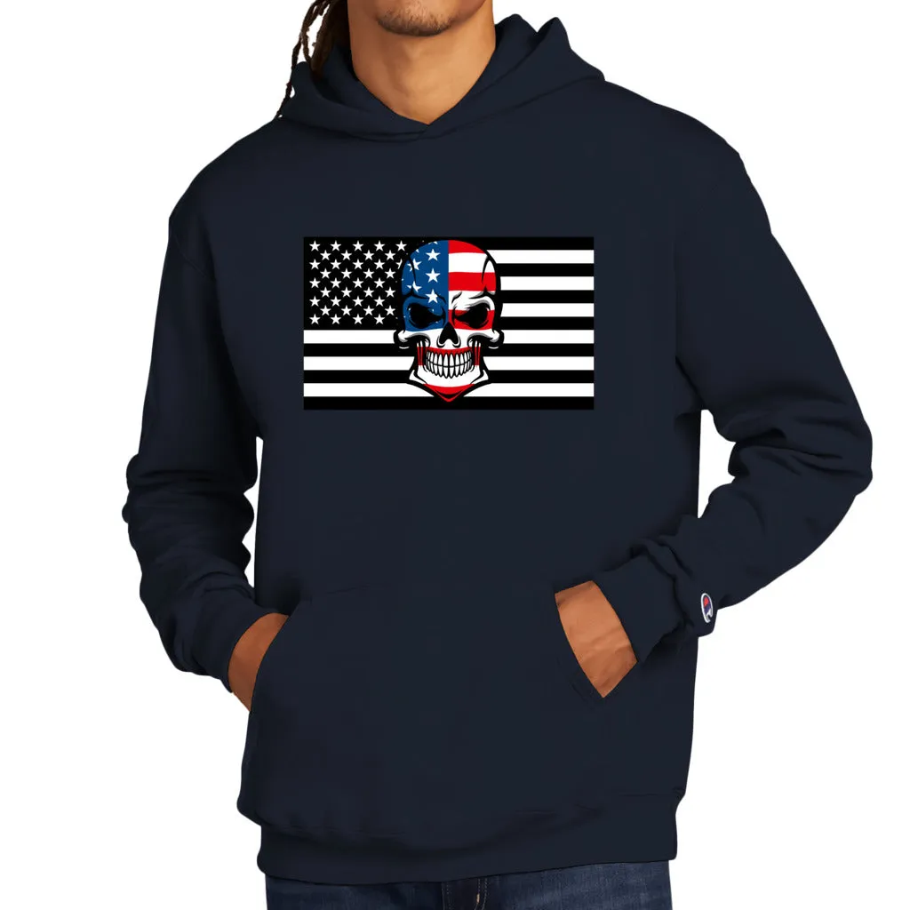 Skull Flag Men's Champion Hoodie - Ships from The US