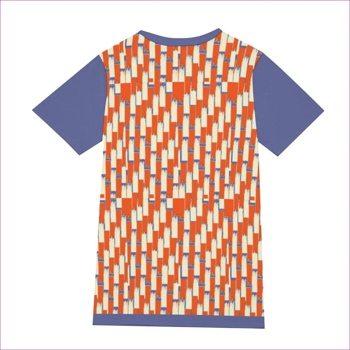 Taped Men's O-Neck T-Shirt | 100% Cotton- Orange