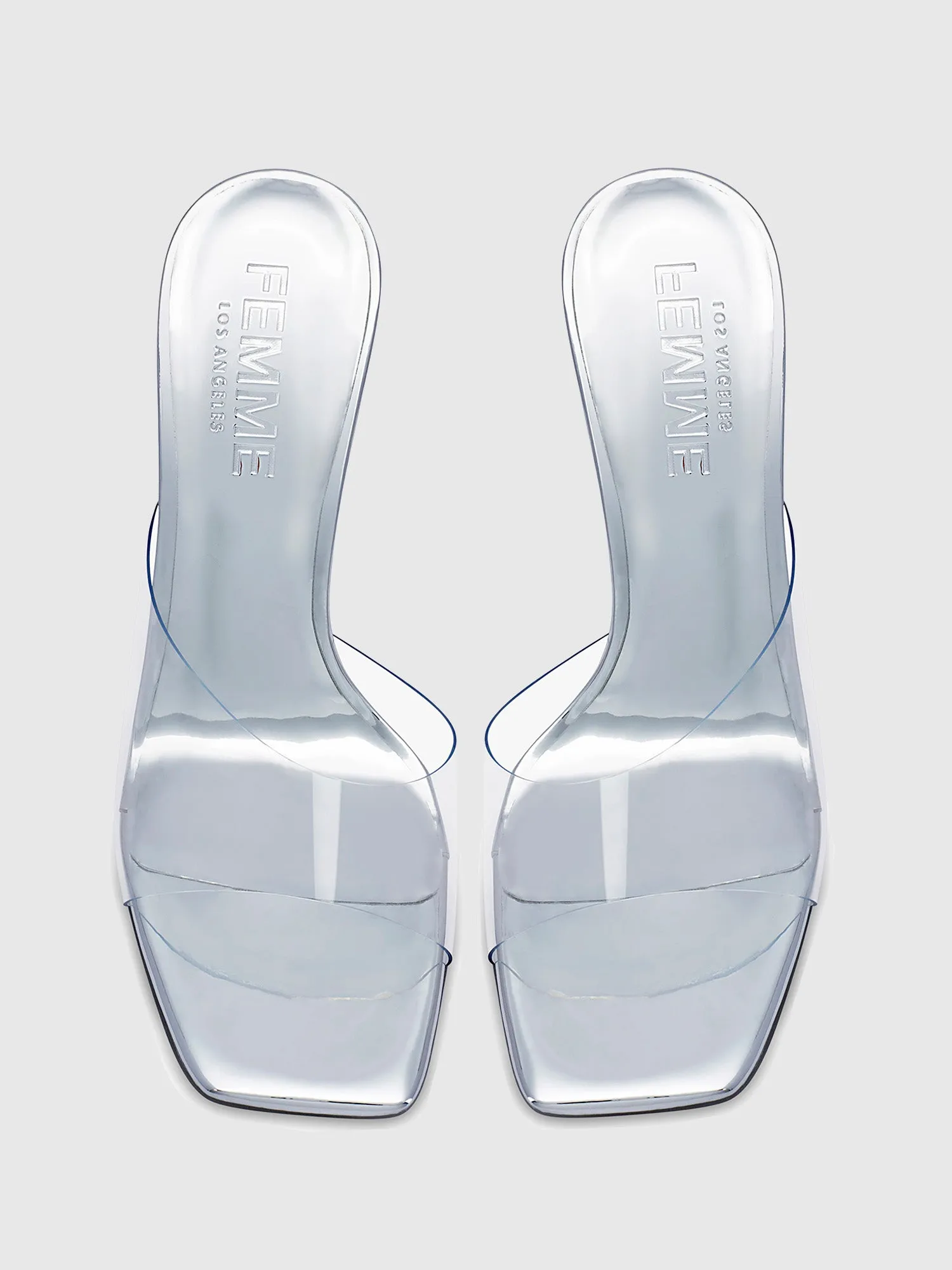 The Riri Wedge - Glassy Silver