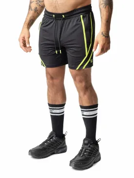 Voltage Rugby Short-Black/Acid Lime